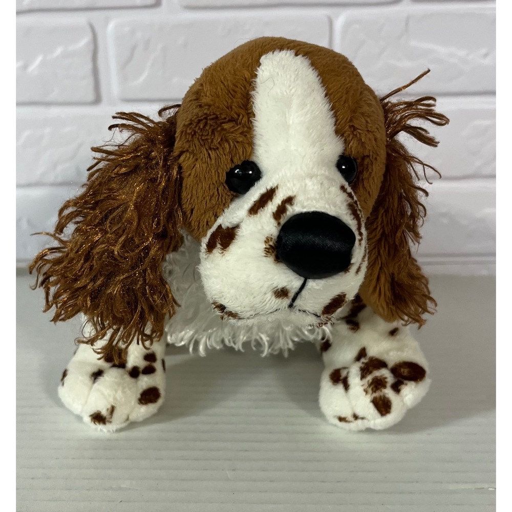 Webkinz English Springer Spaniel Plush Toy Kids Small Brown White Spotted Dog